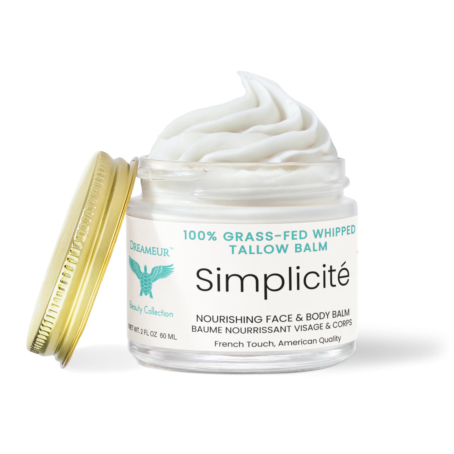 Whipped Grass-Fed Tallow Balm with Vanilla Bean