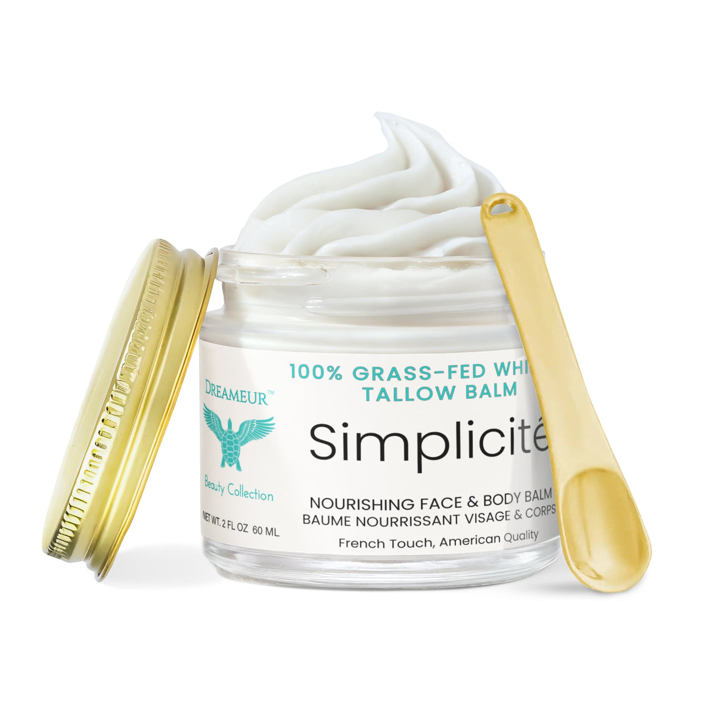 Whipped Grass-Fed Tallow Balm with Vanilla Bean