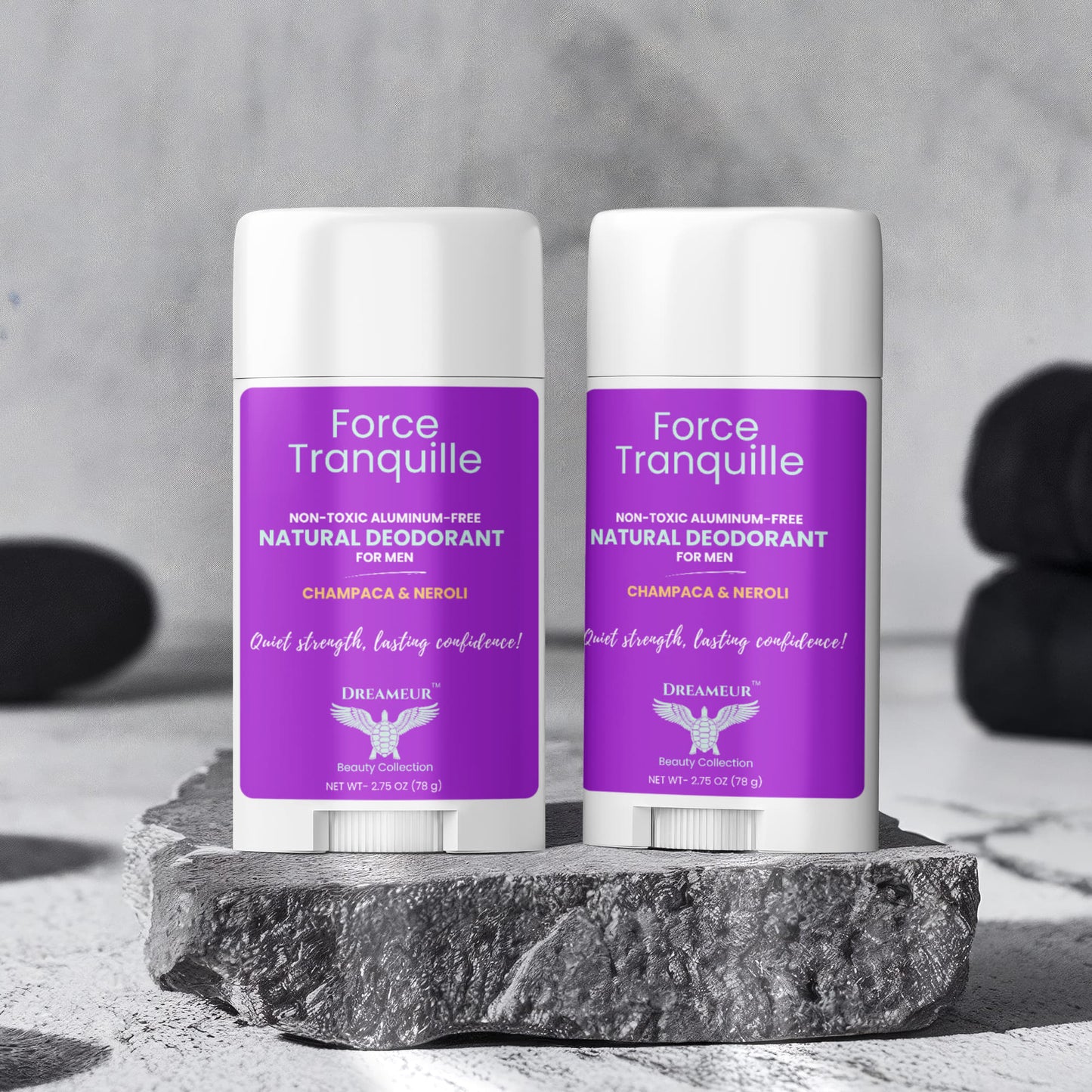 2 Pack Natural Deodorant for Men - Force Tranquille